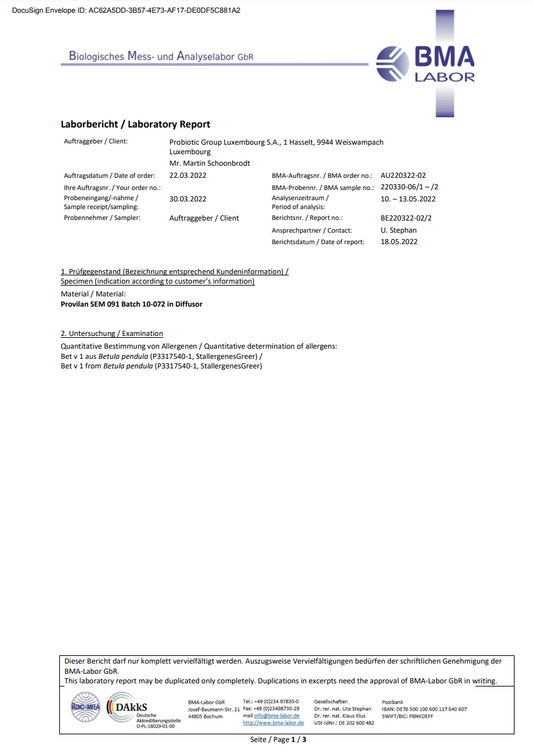 Probiotic Air Optimiser Diffuser Test – Pollen