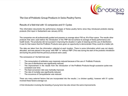 Probiotic Cleaning Transforms Swiss Poultry Farm