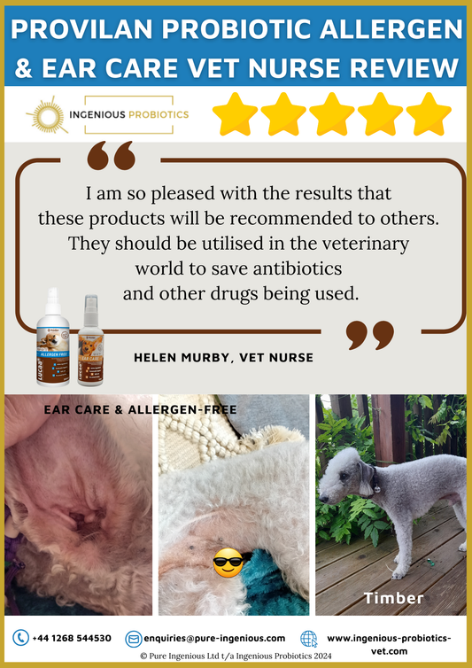 LUCAA+ Products Review - Timber's Itchy Ears and Skin | Ingenious Probiotics