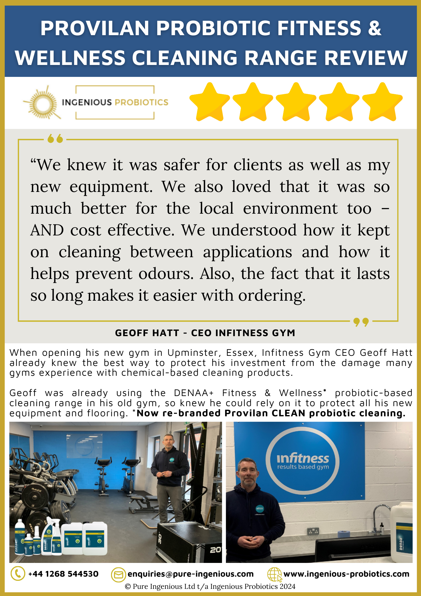 Probiotic Gym Cleaner Review – Safer, Greener & Cost-Effective | Ingenious Probiotics