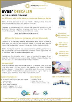 EVAA+ Natural De-Scaler | Ingenious Probiotics