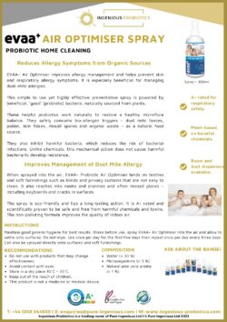 EVAA+ Probiotic Air Optimiser | Ingenious Probiotics