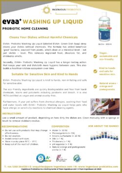 EVAA+ Probiotic Dish Soap | Ingenious Probiotics