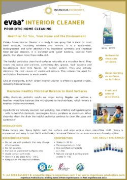 EVAA+ Probiotic Interior Cleaner | Ingenious Probiotics