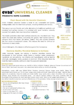 EVAA+ Probiotic Universal Cleaner Concentrate