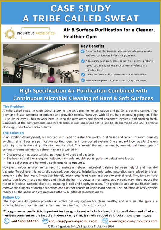 Probiotic Air and Surface Purification Transforms Gym Hygiene