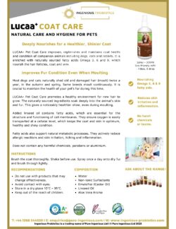 LUCCA+ Pet Coat Care | Ingenious Probiotics