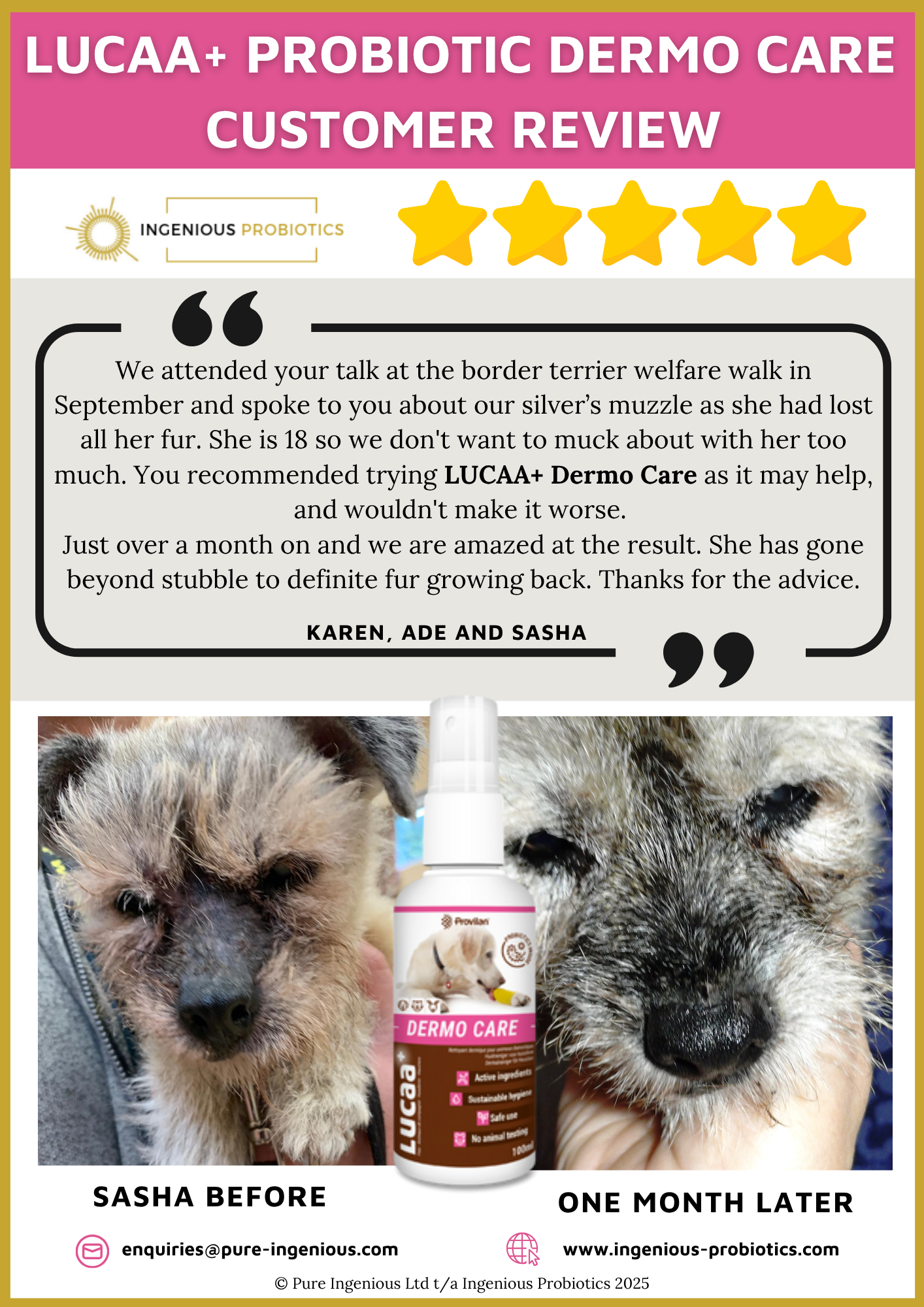 Patchy Muzzle Fur Regrowth