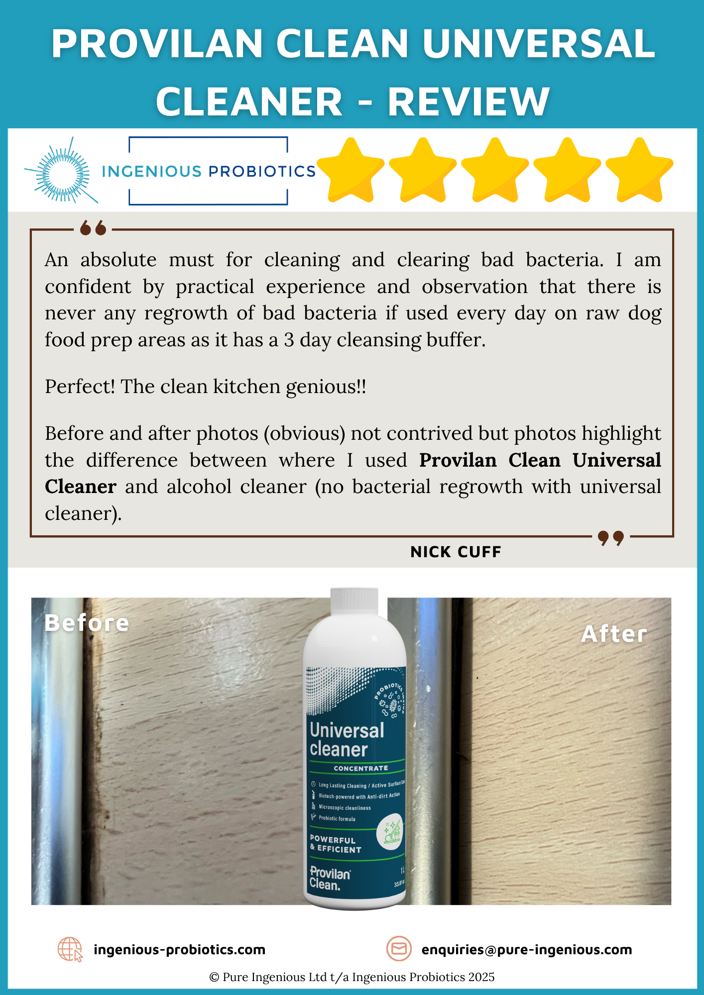 what naturally kills bacteria on surfaces?