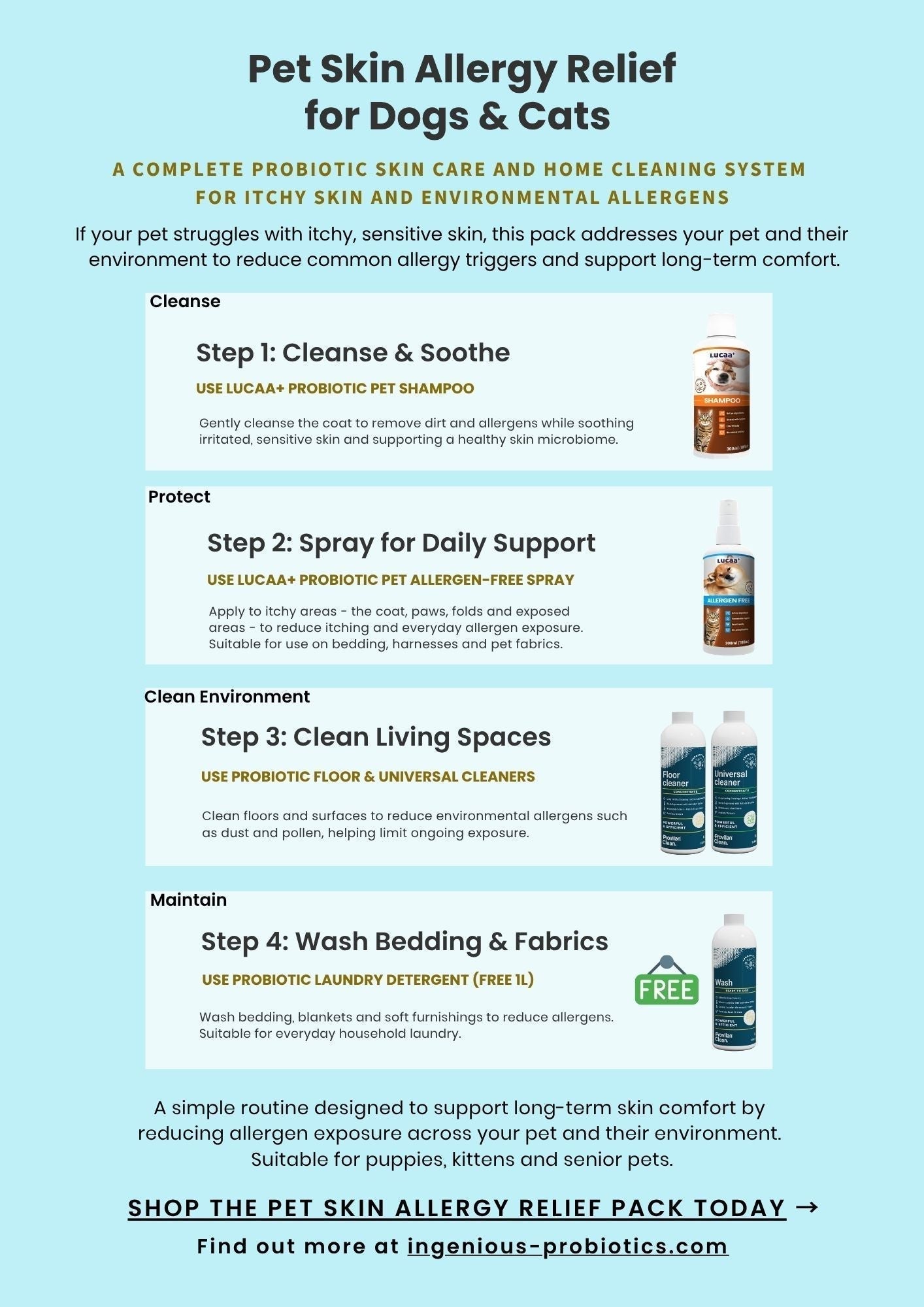 Pet Skin Allergy Relief Guide for Itchy Dogs & Cats | Ingenious Probiotics