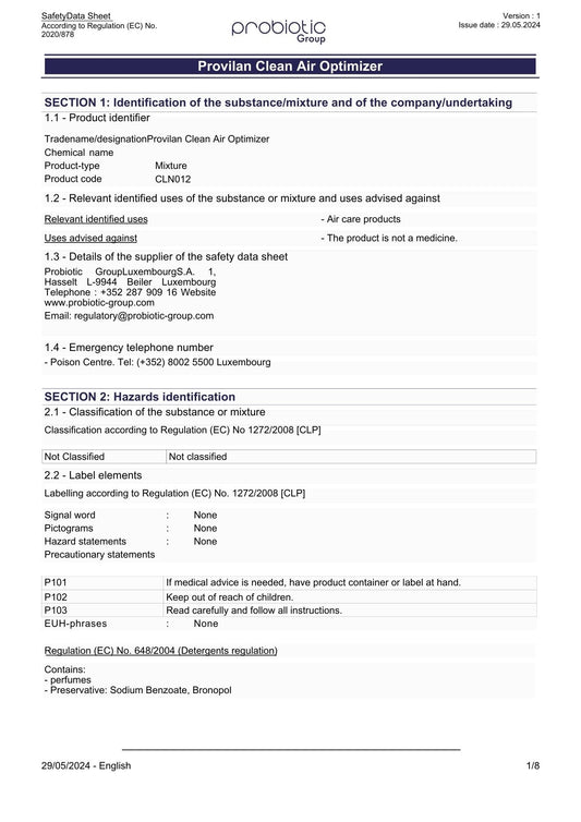 Provilan Clean Air Optimizer