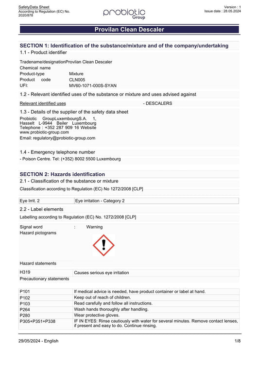 Provilan Clean Descaler