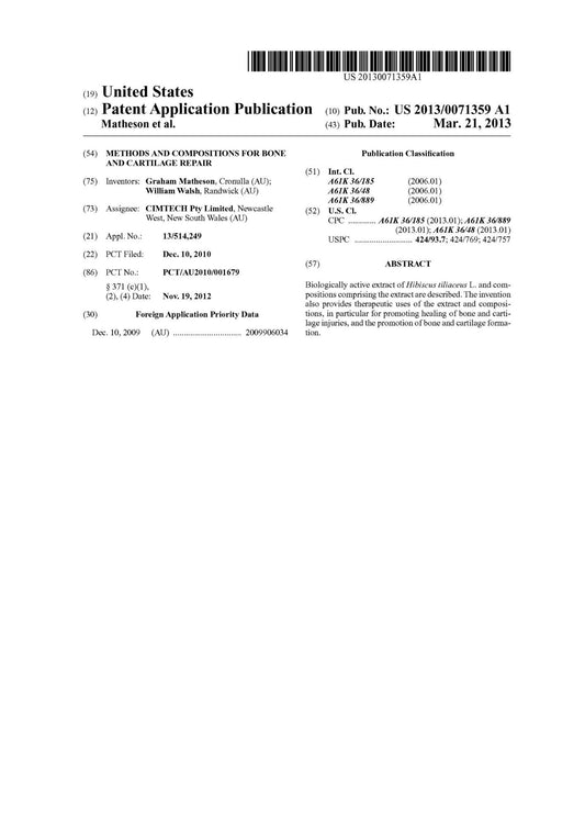 United States Patent Application | Ingenious Probiotics