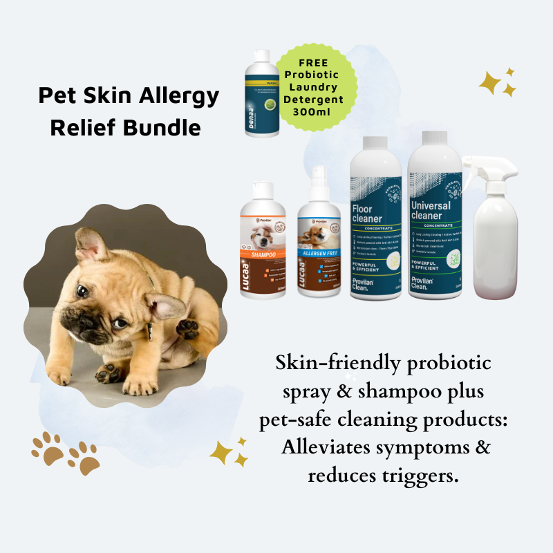 Pet Skin Allergy Remedy Pack - FREE Probiotic Laundry Detergent 300ml!