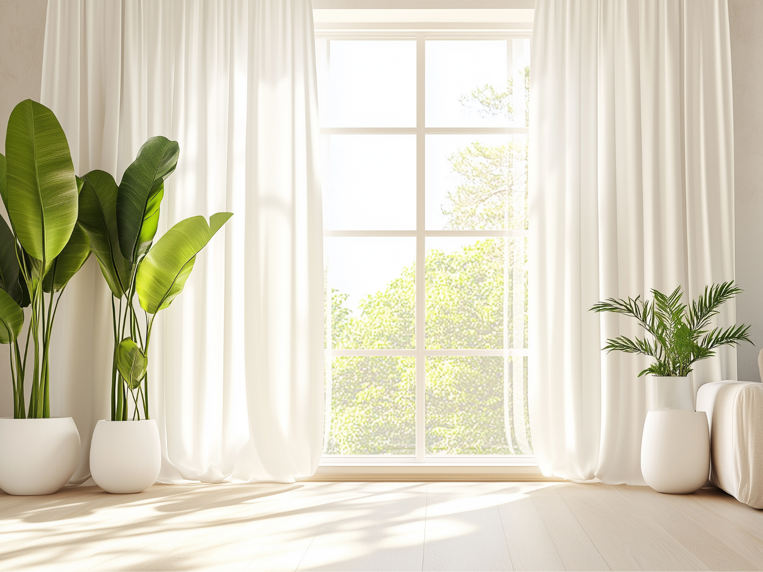 Bright bedroom with open window, illustrating topical probiotic benefits for cleaner indoor air and calmer home environments