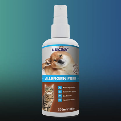 360 degree view of LUCAA+ Probiotic Allergen-Free spray for dogs and cats