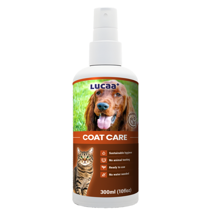 probiotic coat care spray for dogs and cats that detangles fur and restores natural shine