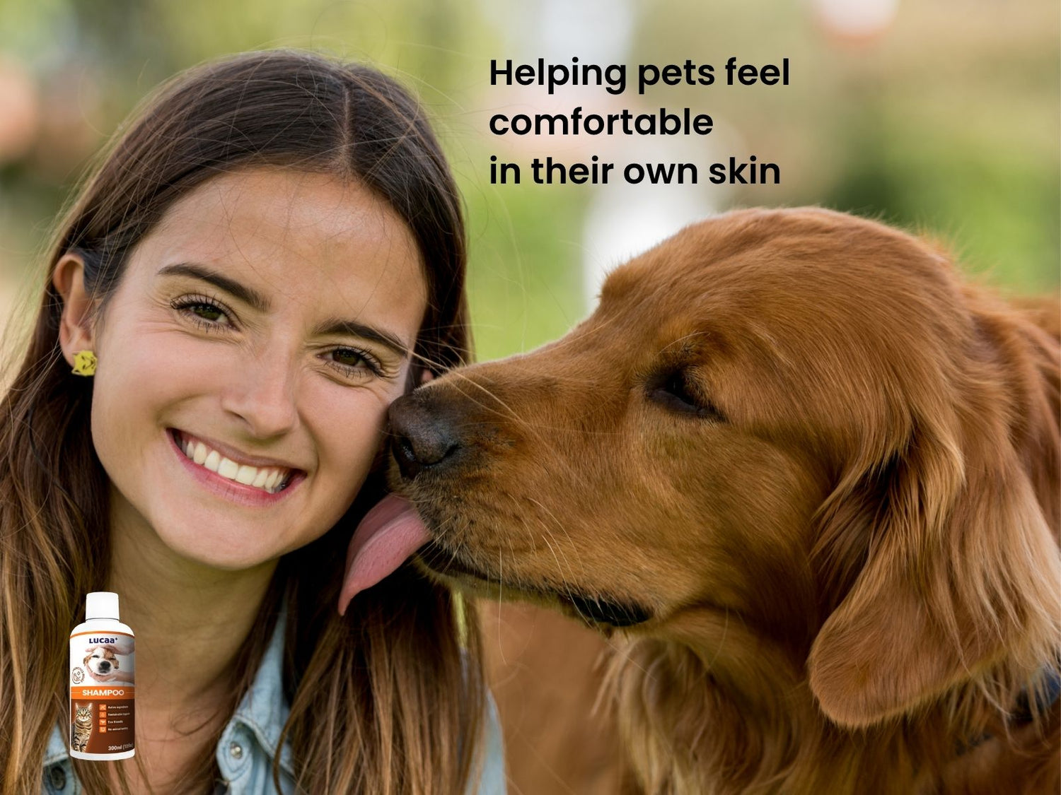 Probiotic dog shampoo supporting skin comfort and wellbeing
